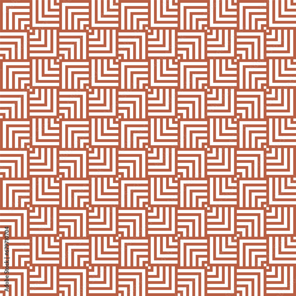 Brown and white seamless abstract geometric overlapping squares pattern Brown and white seamless abstract geometric overlapping squares pattern
