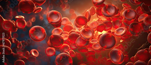 A Mesmerizing Dance of Red Blood Cells in the Ethereal Atmosphere