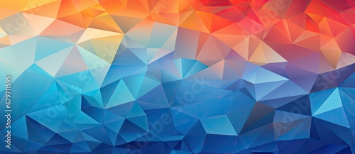 Colorful Triangles Creating a Vibrant and Abstract Background