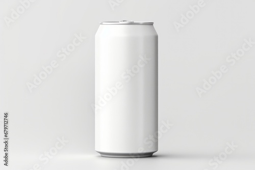 Blank Aluminium Slim Can Mockup for Beer, Soda, Juice, Water or Alcohol Design. Isolated on White Background