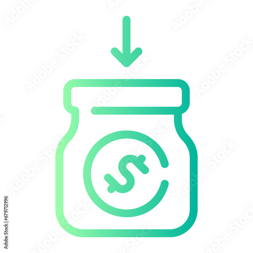 savings gradient icon