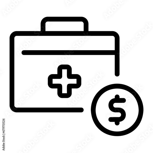emergency funds line icon