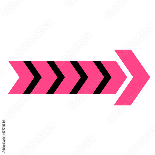 pink arrow banner bar