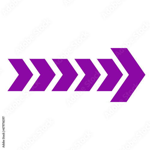 purple arrow banner bar