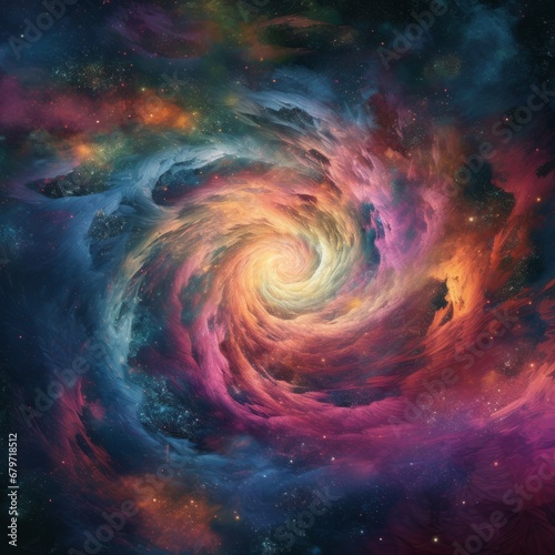 spiral galaxy  illustration
