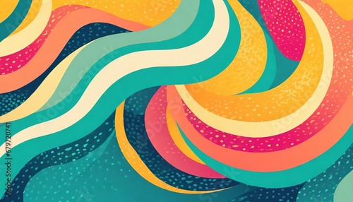Abstract background with dynamic waves.