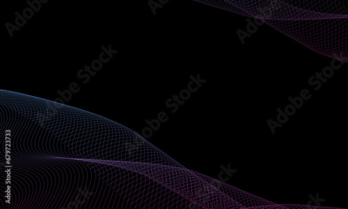 
Abstract background with glowing lines. modern
