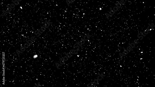 snow Falling  or snow against a black background photo