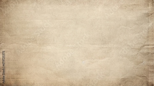 Old paper texture background, vintage retro newspaper empty blank space page with grunge stain line pattern for text creative, backdrop, wallpaper and any design photo