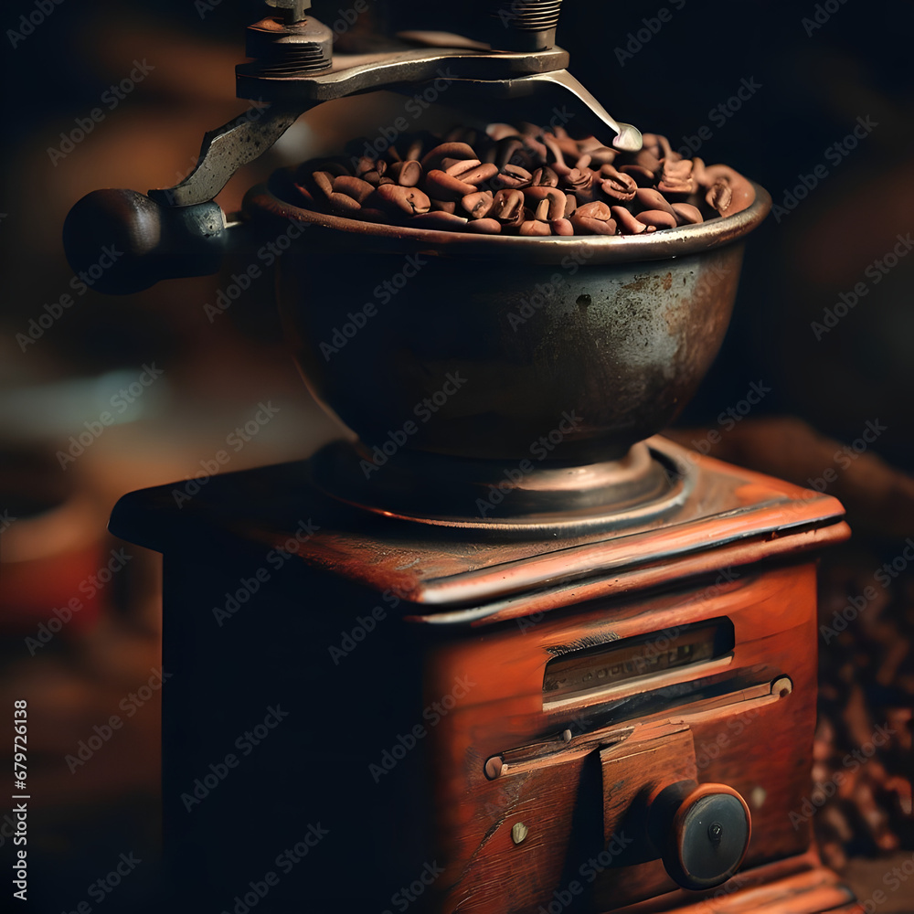 Antike Kaffeemühle – Traditionelles Mahlwerk für aromatischen Kaffeegenuss