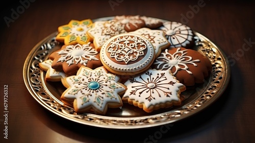Eid cookies it served for celebrate after ramadan month and Eid fitr