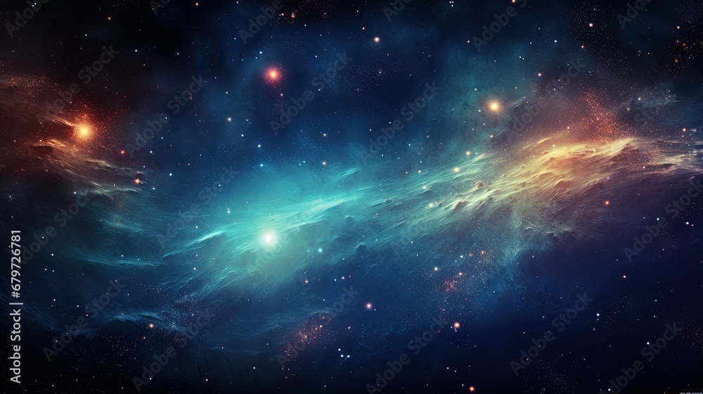 Illustration of deep space rich in stars