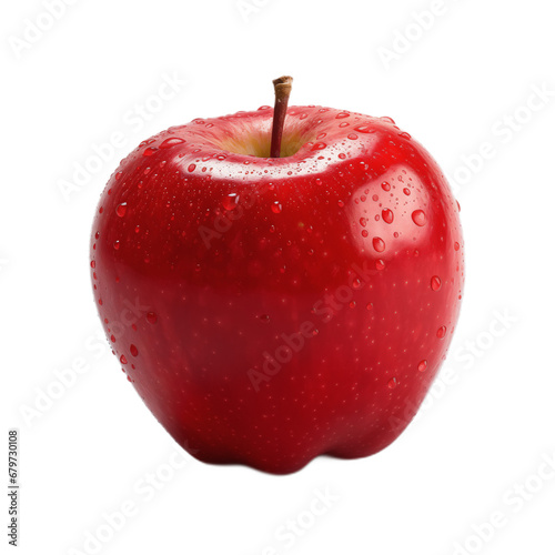 PNG red apple isolated on transparent background