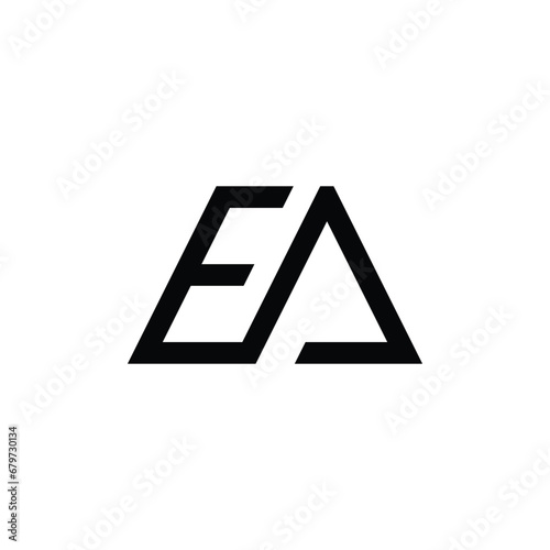 EA AE monogram letter logo design
