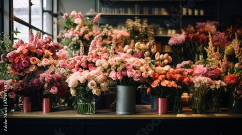 Photo of a flower shop window © Terablete