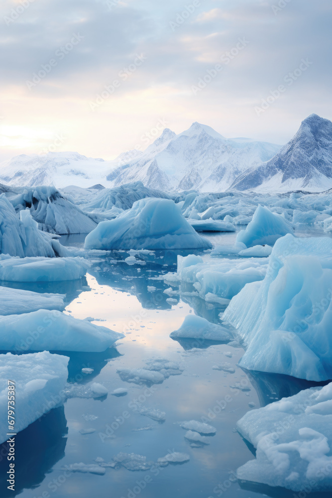 Melting glaciers - impact of climate change Melting glaciers - impact of climate change