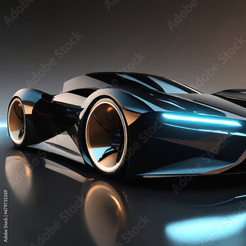 Futuristic, ultra, super cars of an advanced dimension of a century © Asare Multimedia