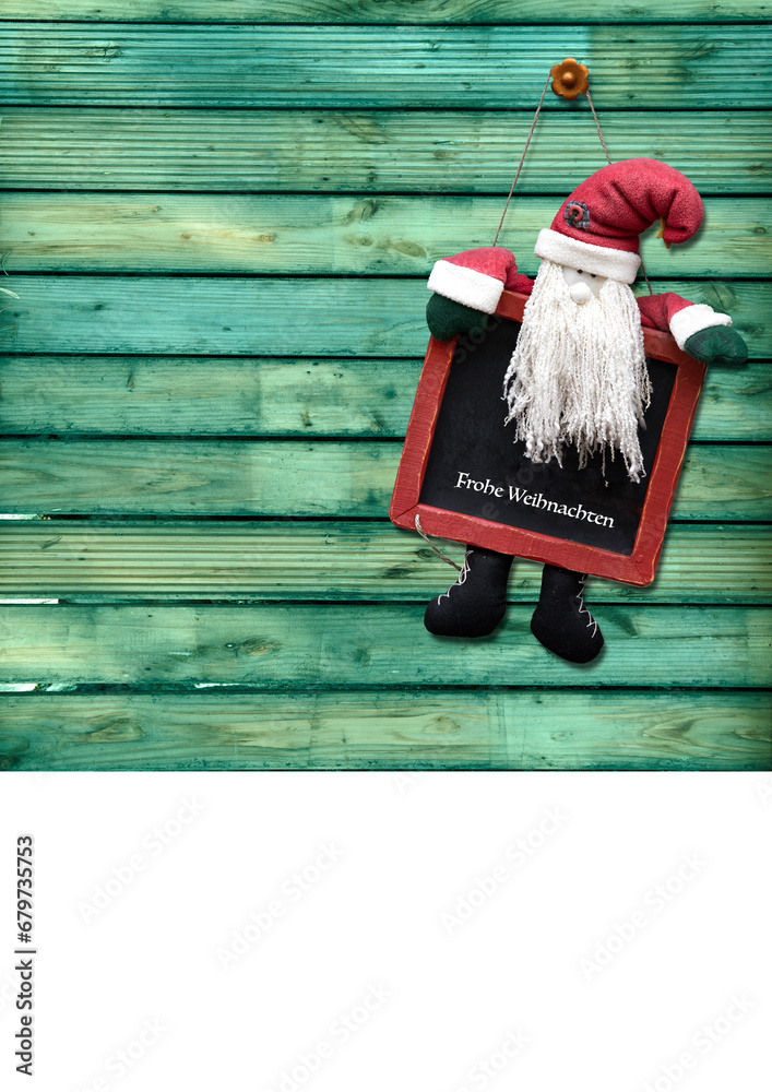 Obraz premium Hängender Weihnachtsmannm02