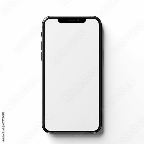 Mockup smartphone on a white background