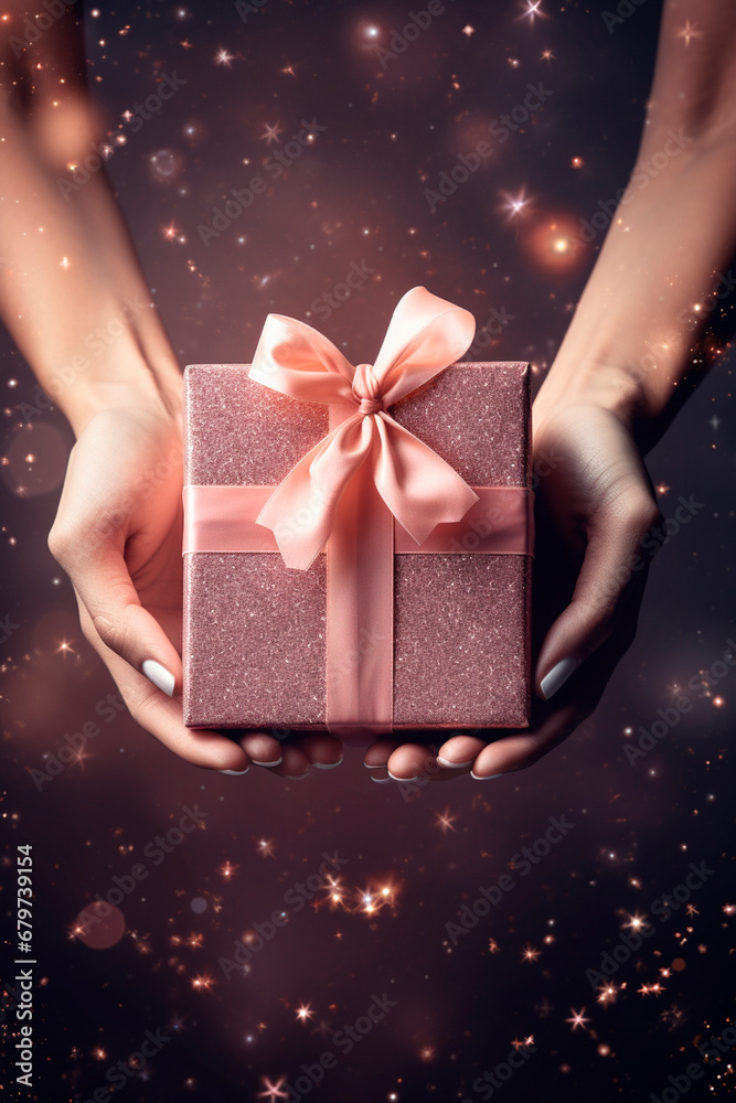 A gift in hand for the holiday. Generative AI, A gift in hand for the holiday. Generative AI,