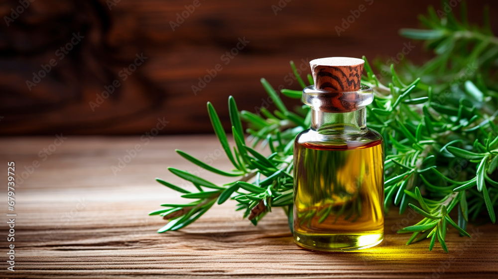 Juniper essential oil in a bottle. Generative AI, Juniper essential oil in a bottle. Generative AI,