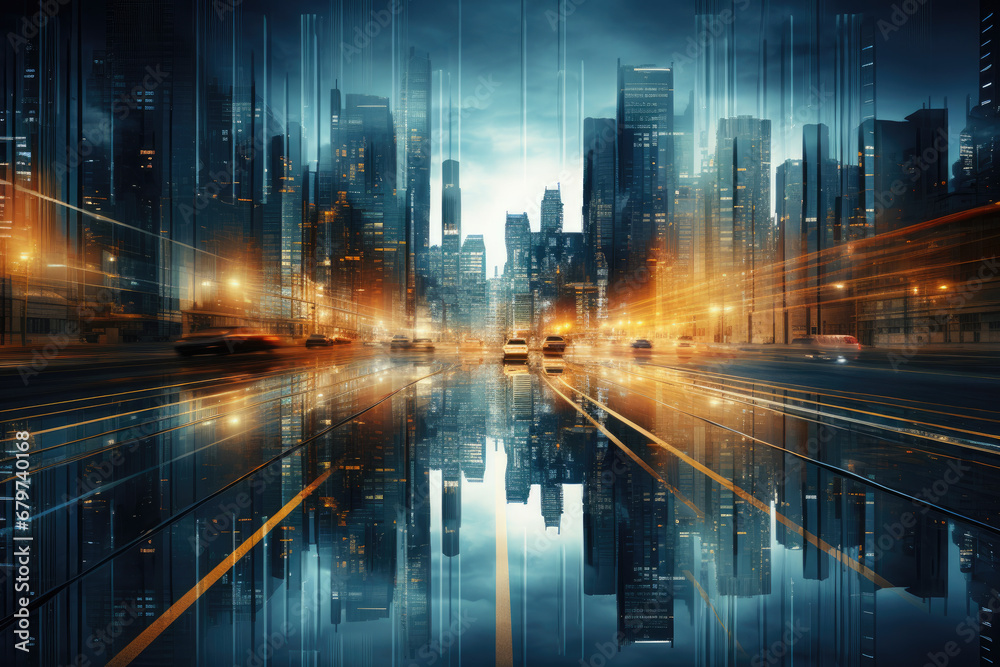 Abstract modern city background Abstract modern city background