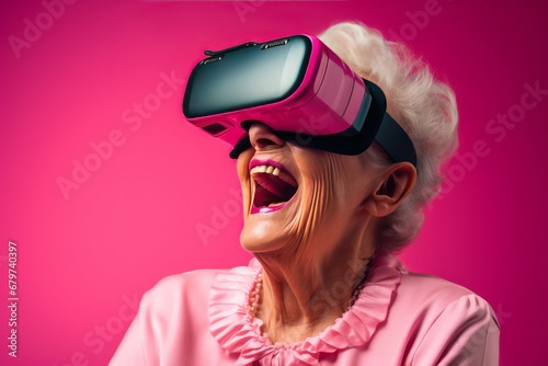 Grandma happily exploring the realms of cyberspace. © Artur