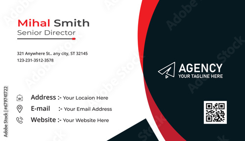 Free vector gold foil business card template
Free Best modern and clean professional business card template