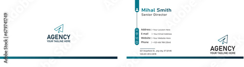 Free vector gold foil business card template
Free Best modern and clean professional business card template