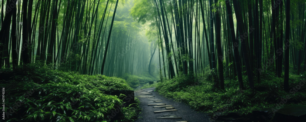 Bamboo forest - obrazy, fototapety, plakaty 