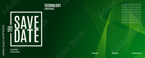Save the date AI banner. Can be used for business, marketing and advertising. logo graphic design of event summit made for AI Technology and upcoming events. Vector EPS 10