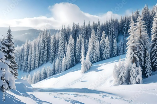 winter landscape in the mountains © Zaini