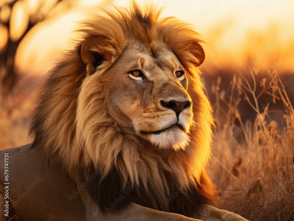 Majestic Lion in the Wild, Generative Ai