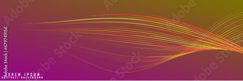 Modern flowing wave lines design element. Futuristic technology concept. Suit for poster, banner, brochure, business, website, flyer	