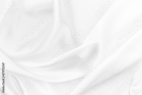 Smooth elegant white fabric silk texture soft background