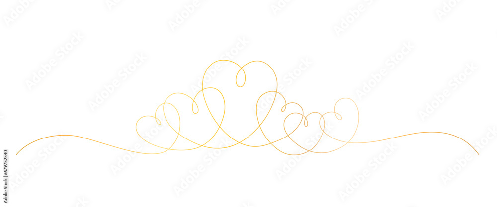 love gold line art style. line art heart. valentine, wedding, anniversary vector elements love gold line art style. line art heart. valentine, wedding, anniversary vector elements