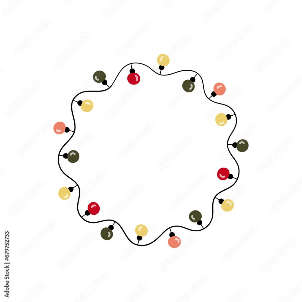 Gift card with Christmas frame. Vector illustration. Gift card with Christmas frame. Vector illustration.