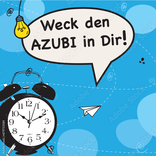 AZUBI gesucht, Anzeige Poster, Azubi suche, Jobangebot