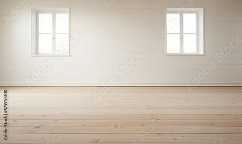 Minimalistic  sleek wood surface with a smooth  light-colored texture. Pure white background and even lighting highlight the sharp focus and clarity of the wood grain.