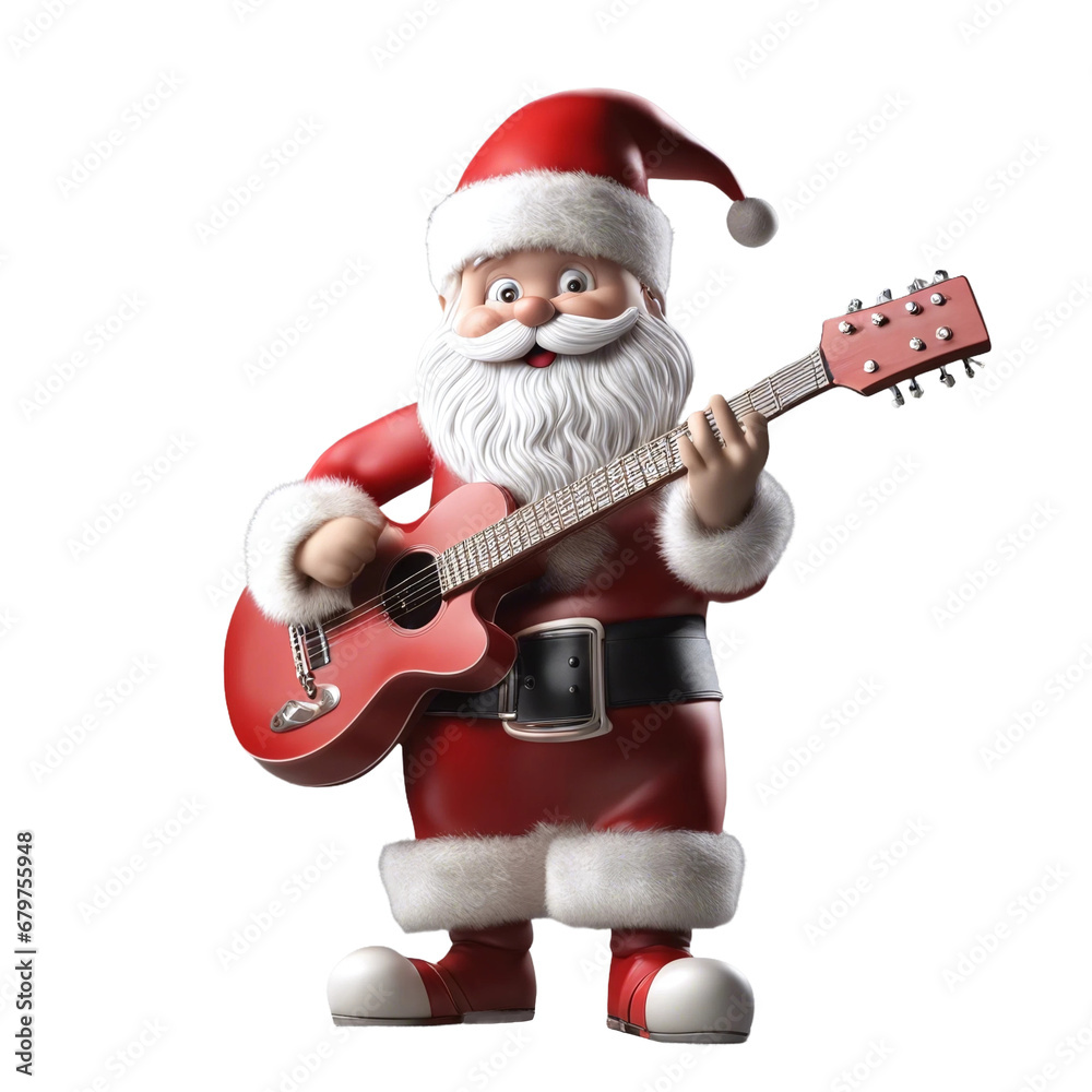 Dear Santa & Christmas Gnome Playing Guitar Png Clipart Sticker Dear Santa & Christmas Gnome Playing Guitar Png Clipart Sticker