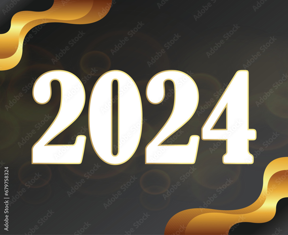 2024 Happy New Year Holiday Graphic Design Abstract Vector Logo Symbol Illustration 2024 Happy New Year Holiday Graphic Design Abstract Vector Logo Symbol Illustration