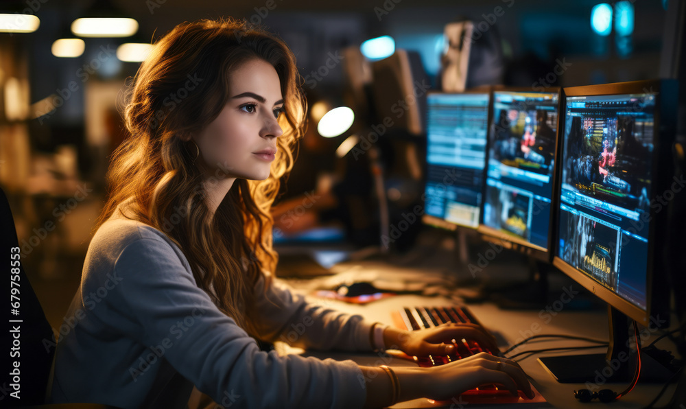 Portrait of a Film and Video Editor: Shaping Visual Stories with Precision and Creativity. Portrait of a Film and Video Editor: Shaping Visual Stories with Precision and Creativity.