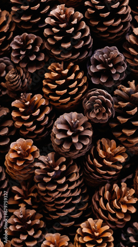 Pine cones background. Close up of pine cones for background.