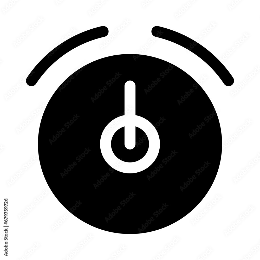 Alarm icon. Stopwatch icon