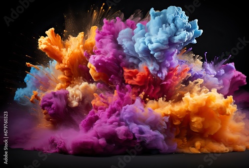 A colorful explosion of powder © Photo Designer 4k