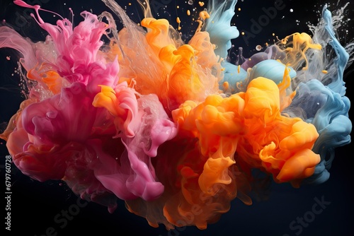 Colorful smoke abstract