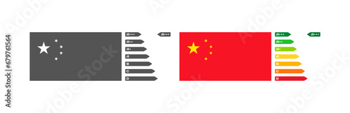 Free Download Rating letters flag of China. Different styles, rating letters, national flag of the country China. Vector icons - GFXLoad