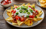 Capture the essence of Nachos in a mouthwatering food photography shot Generative AI