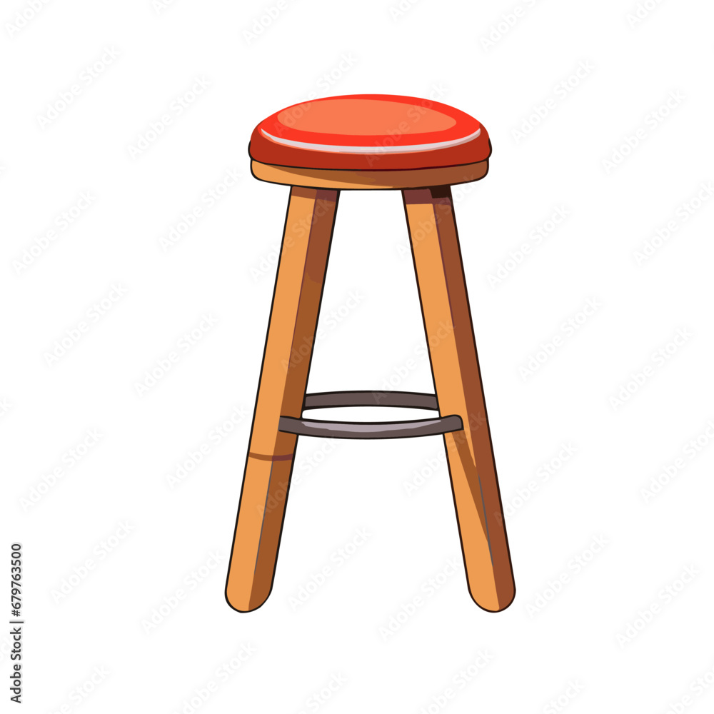 MINIMALIST STOOL CHAIR FLAT VECTOR MINIMALIST STOOL CHAIR FLAT VECTOR
