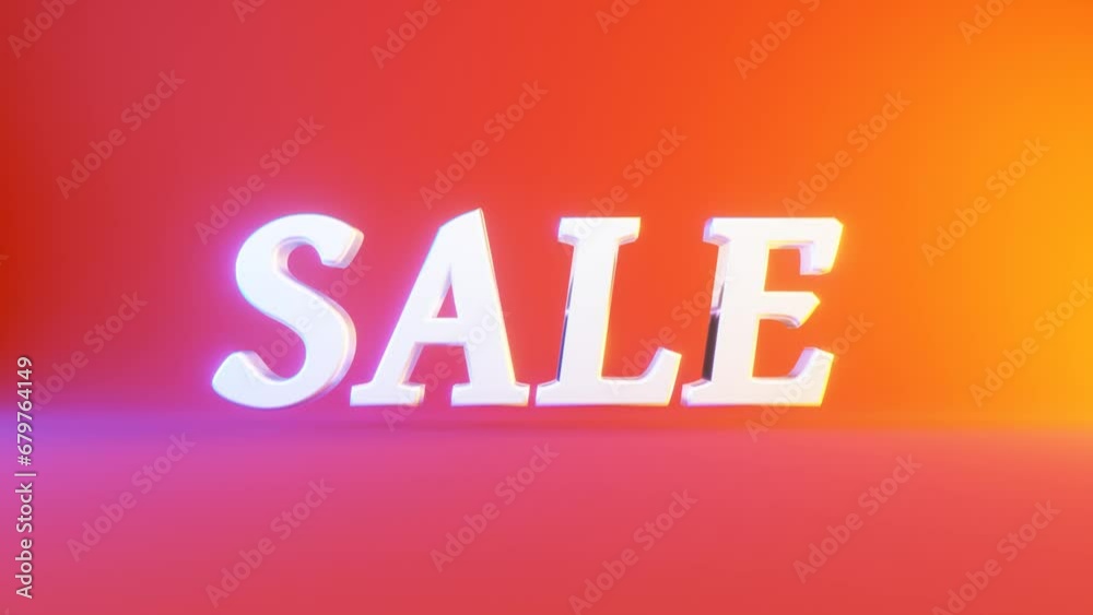 Sale, 3d graphic element banner design 4k animation Sale, 3d graphic element banner design 4k animation